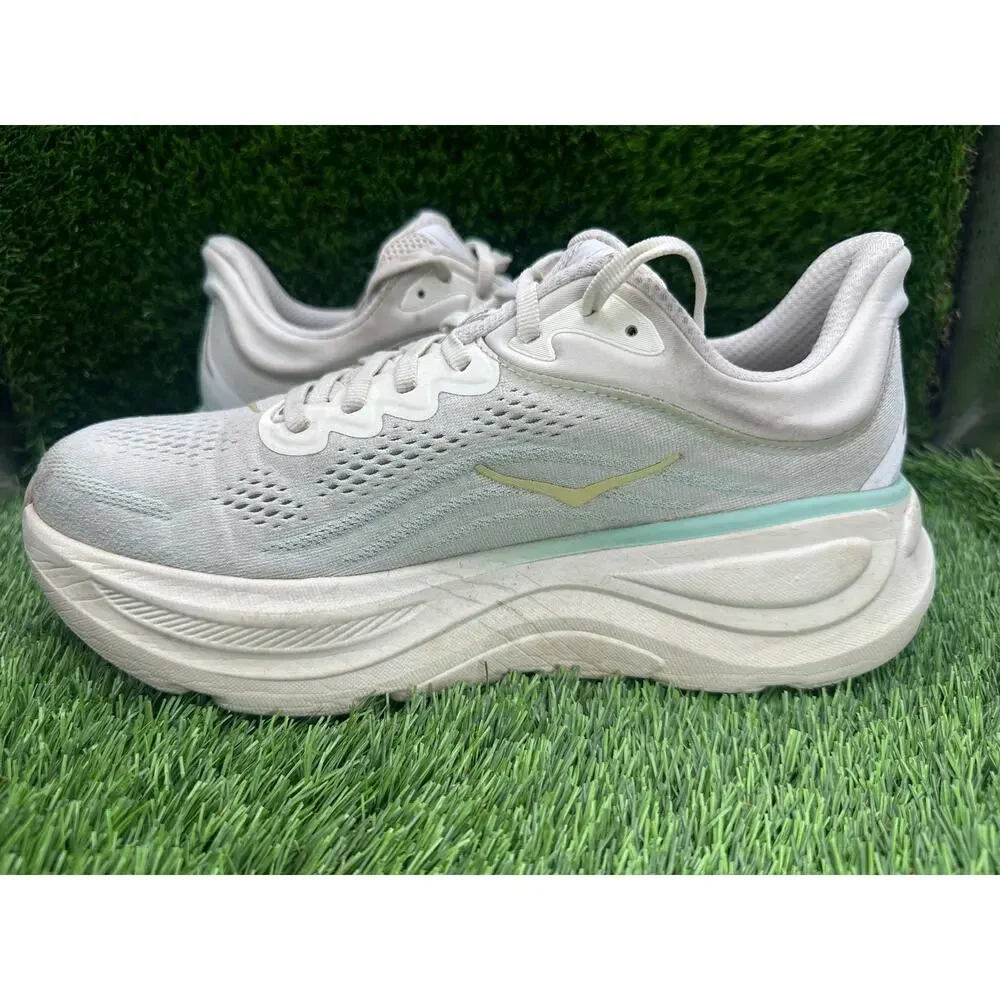 Hoka One One Bondi 9 1162012-TLSL Athletic Sneaker Women's 9B Beige Knit Running